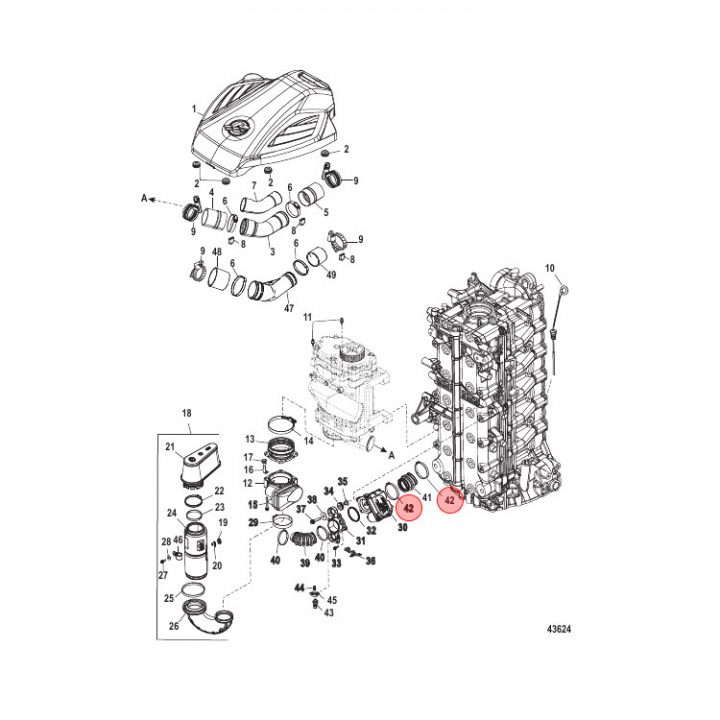 Klamma Mercury 135-400 hk 2-pack (888988004)