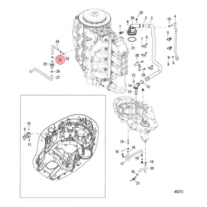 Klamma Mercury 65-350 hk 5-pack (888988022)