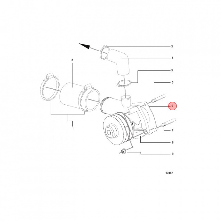 Packning Vattenpump Mercruiser CMD (889019)