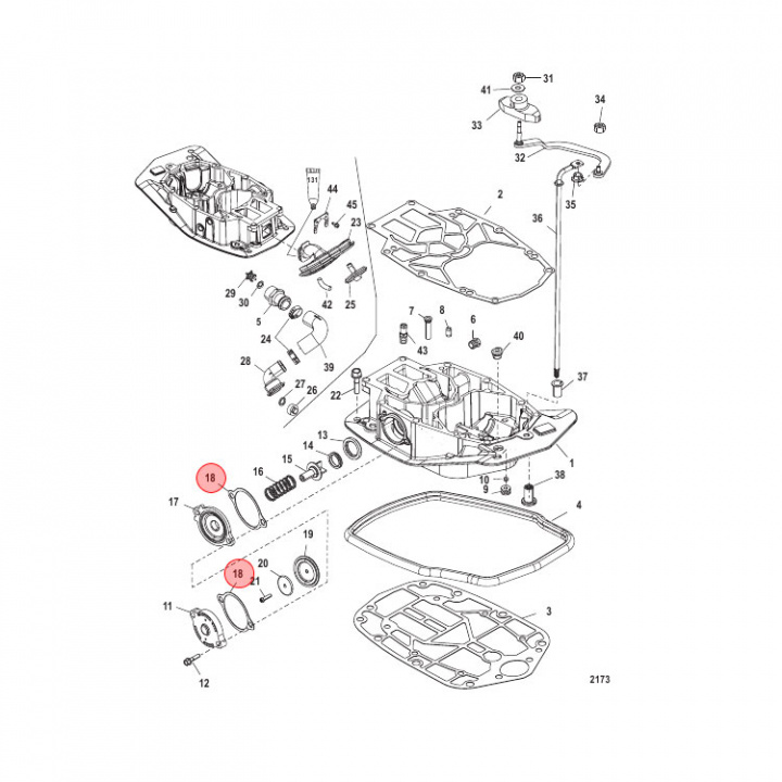 Packning Mercruiser/Mariner/Mercury (88907003)