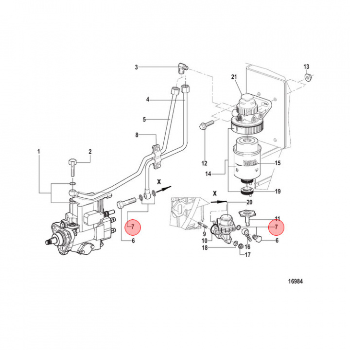 Bricka Mercruiser CMD (889153)