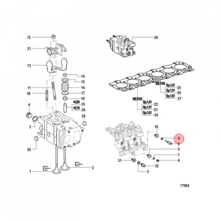 Bricka Mercruiser CMD (889153)