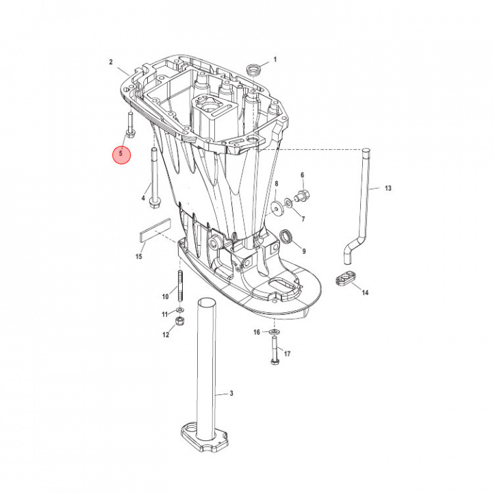 Skruv M8x45 Mercury 25-60 hk (88960845)