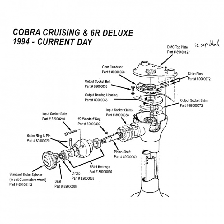 Shims Kit I-P skt Cobra 6r