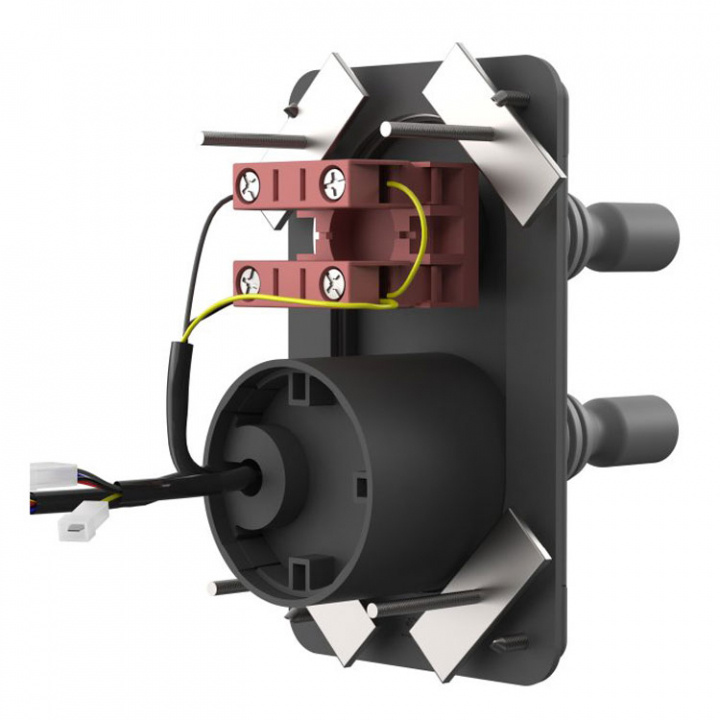 JoystickPanel Dubbel, Grå Med Adapterplatta (Ersätter 8902B)