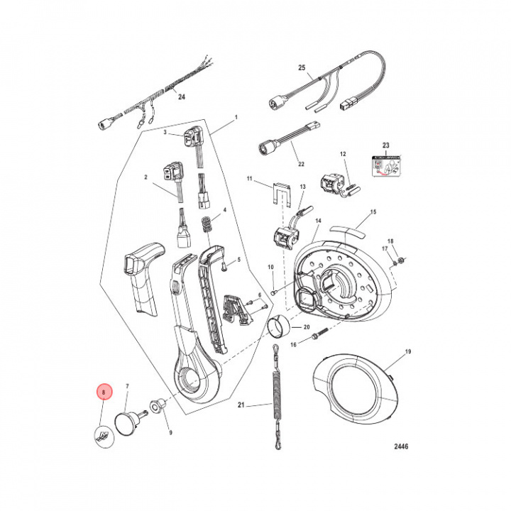 Emblem Mercury Knapp Reglage 4000 Gen II (891656)
