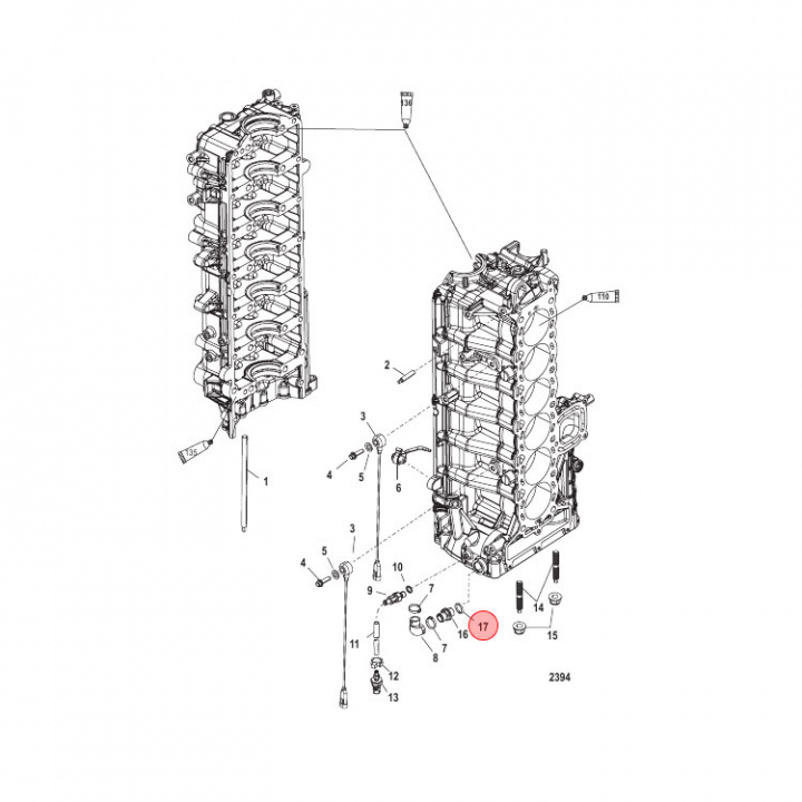 O-Ring Mercury 135-400 hk (892077)