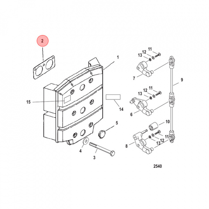 Packning Luftburk Mercury (äldre) (892211)