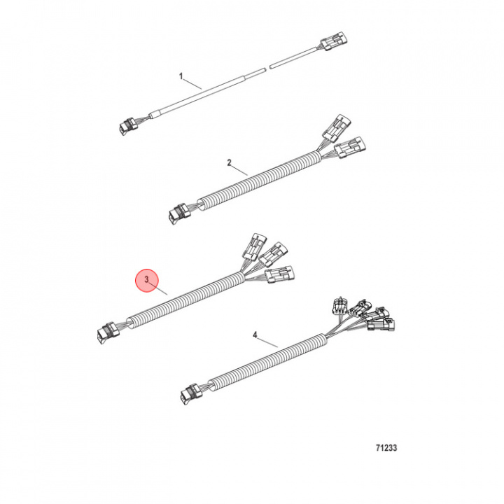 Adapterkabel Servostyrning Tripple Montage (892868T02)