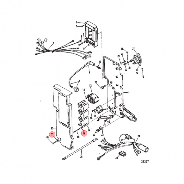 Bricka Mercury/Mercruiser 5-pack (89302)