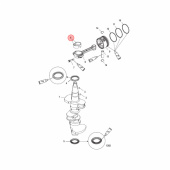 Vevstakslager Blå Mercury 30-60 hk (893630002) Vevstakslager Blå Mercury 30-60 hk (893630002)