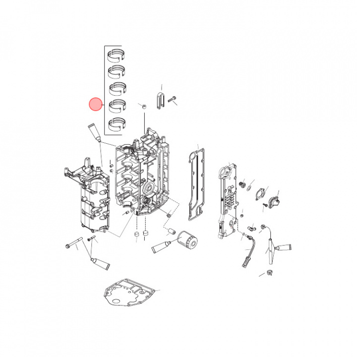 Ramlager Blå Mercury 30-60 hk (893631002)