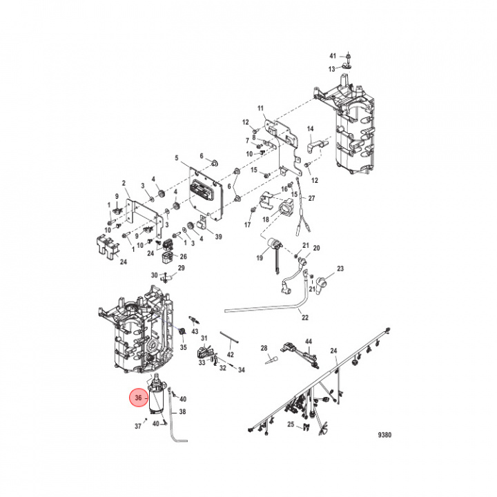 Startmotor Mercury 35-60 hk (893888T)