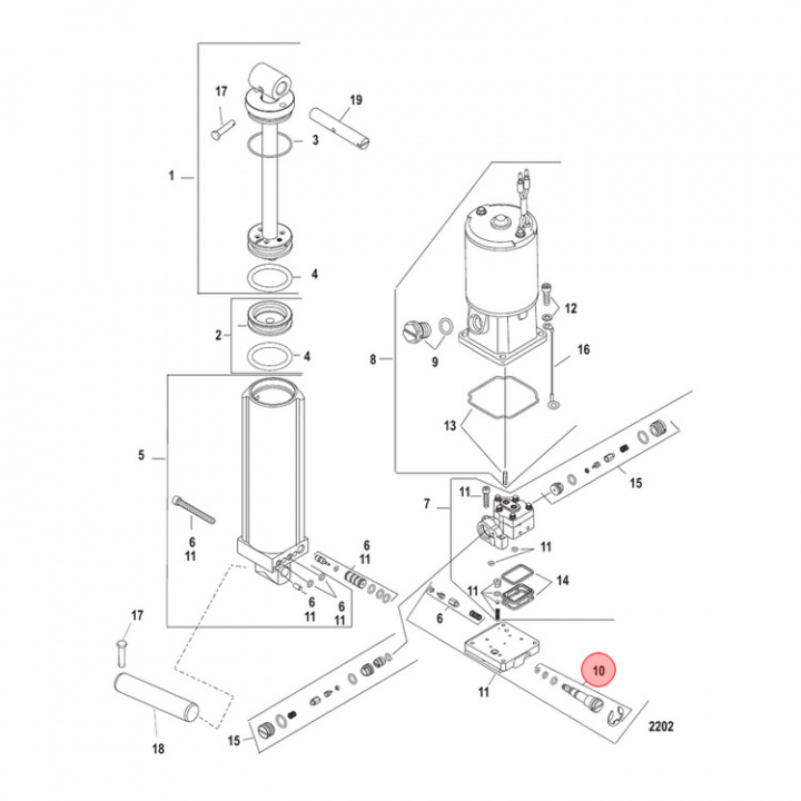 Ventil Powertrim Mercury 30-250 hk (893929A01)