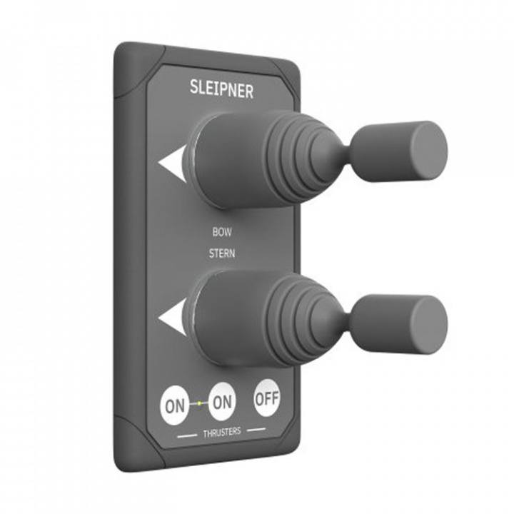 Dubbeljoystick Panel 12/24V Grå