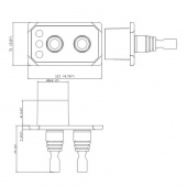 Dubbeljoystick Panel 12/24V Grå Dubbeljoystick Panel 12/24V Grå