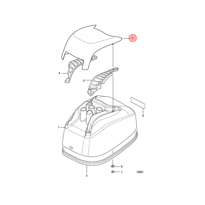 Tiltkåpa Mercury 10-20 hk 2-Cyl (896111T01)