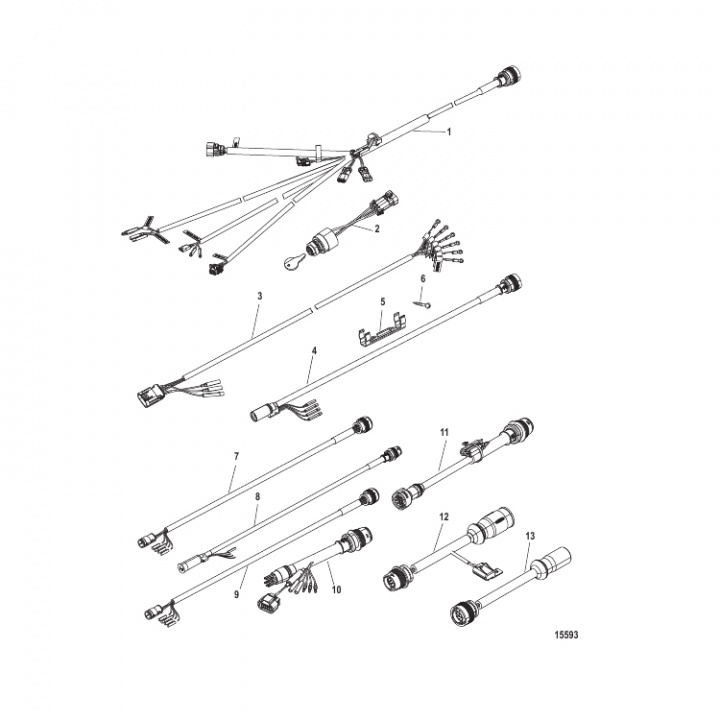 Key Switch Harness Kit 14-Pin 25-250 hk