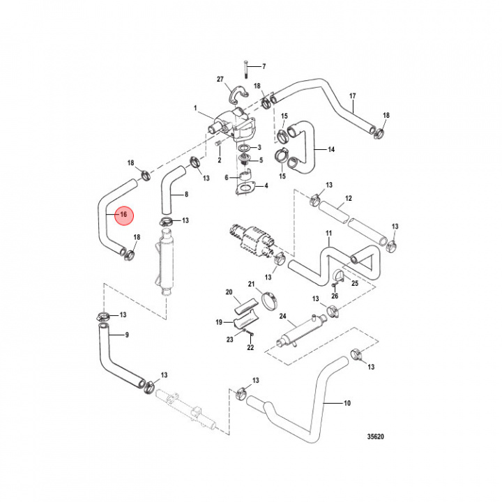 Slang Mercruiser 7.4/8.2 V8 (89749)