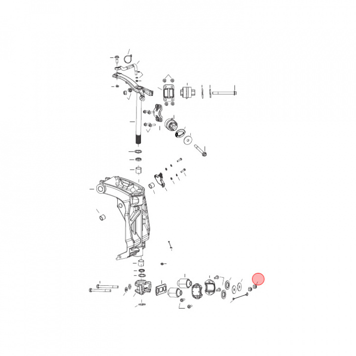 Mutter M12 Mercury 65-500 hk (897926)