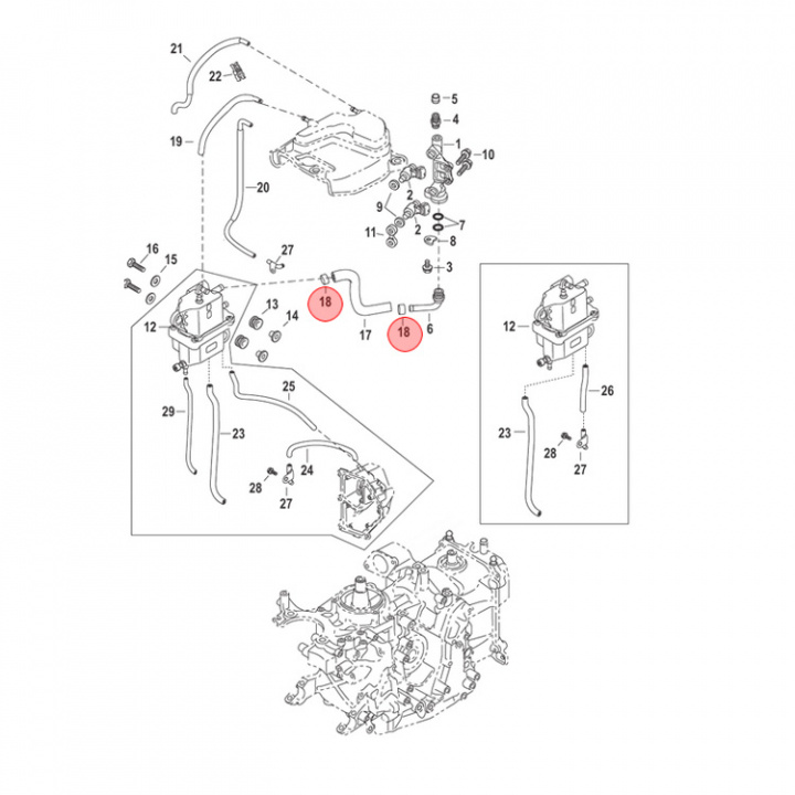 Klamma Mercury 6-30 hk 4-pack (898101237)