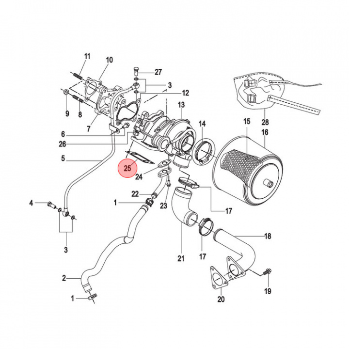 Packning Mercruiser CMD (898101721)