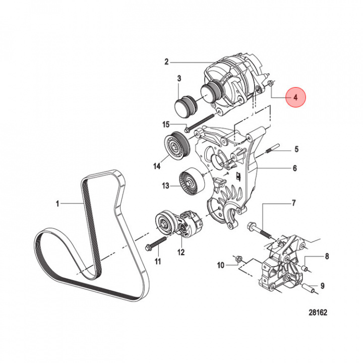Mutter Mercruiser CMD (898101772)