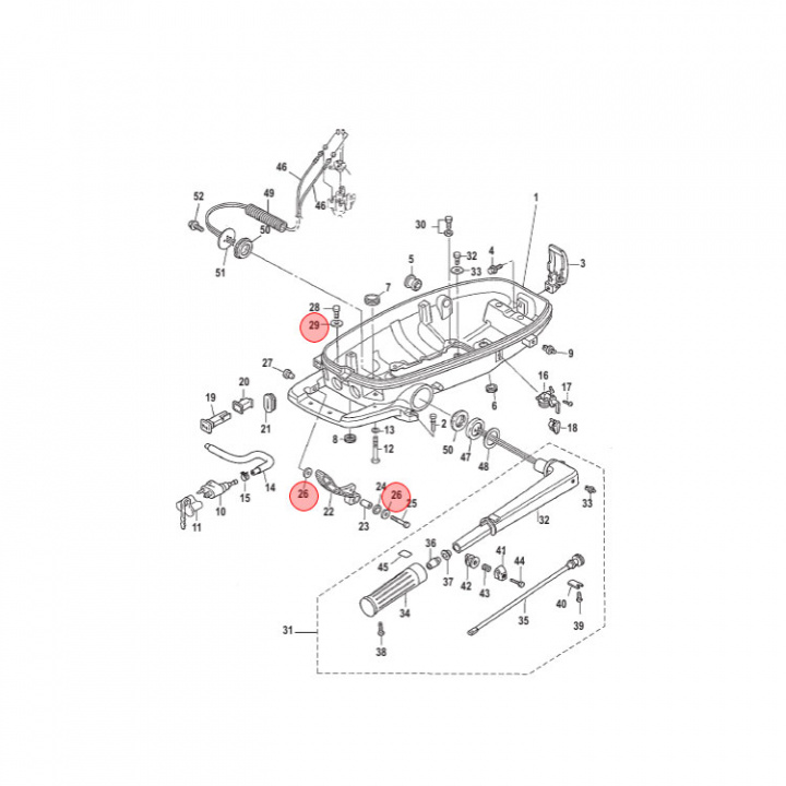 Bricka Mercury/Mariner 4-30 hk 2-pack (898101937)