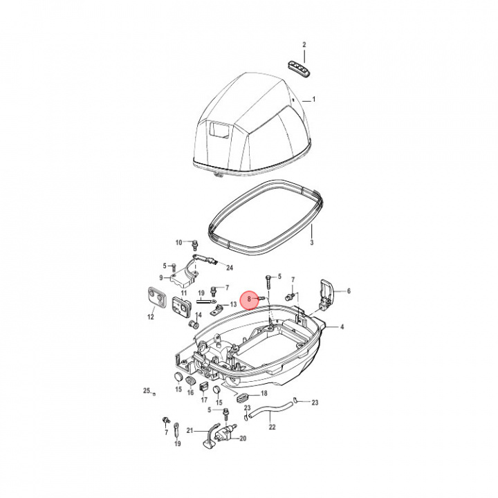 Vattennippel Mercury 8-20 hk (898101961)