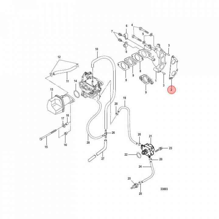 Insugspackning Mercury 10-20 hk (898101980)