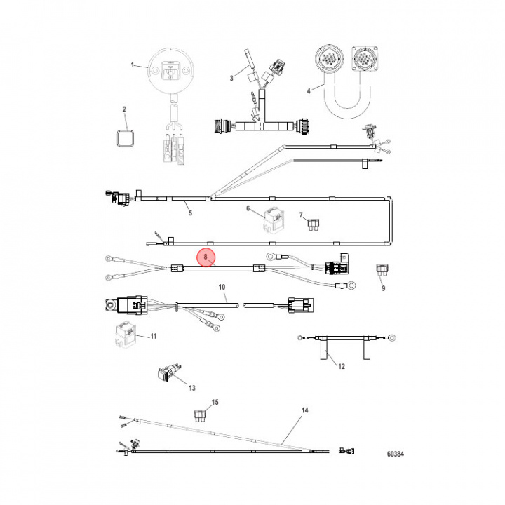Accessory Power Harness 40A 30ft (899785K04)
