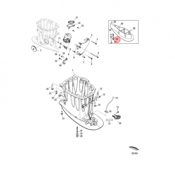 Pinnbult M12 Mercury 75-450 hk (8M0008047)