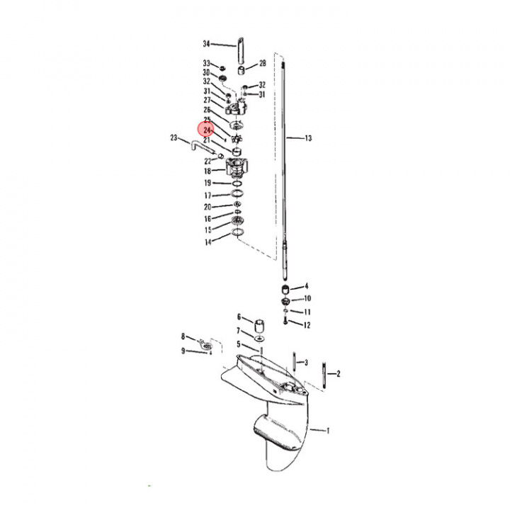 Impellerkil 3-9.8 hk (8M0032835)
