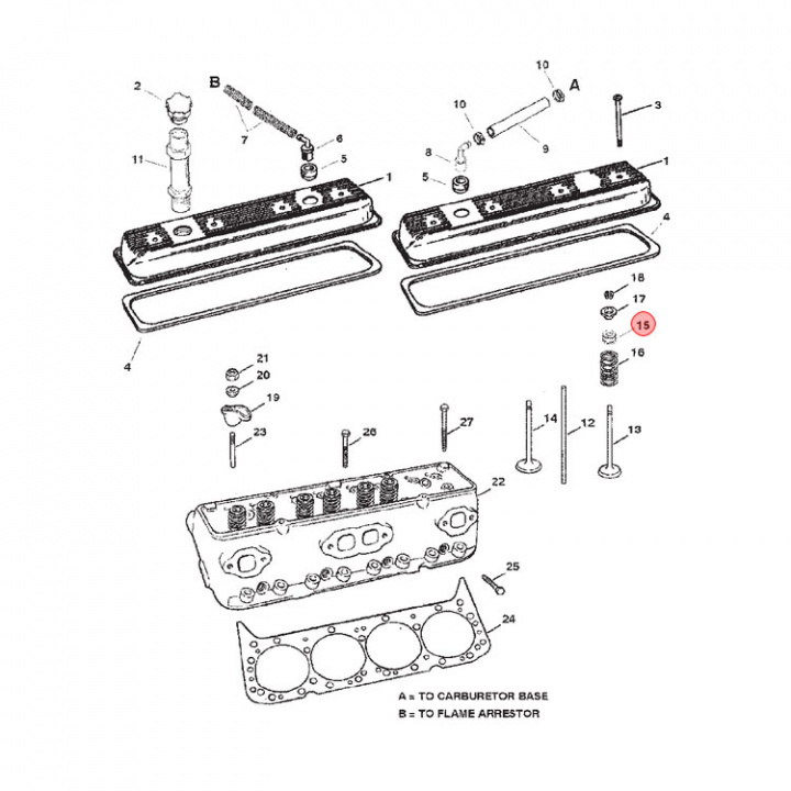 Intake Valve Seal Mercruiser (8M0050563)