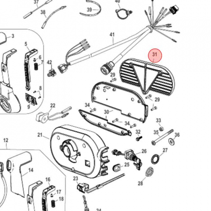 Spacer För Sidomonterat Reglage (8M0114782)