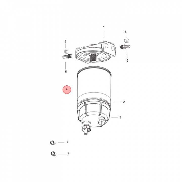 Vattenseparerande Bränslefilter (8M0146203)