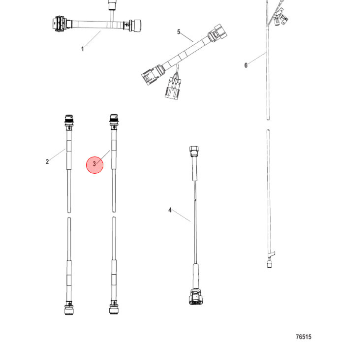 Datakabel 14 pin 20f (Motor till styrplats ”Low Loss” 8M0146745)