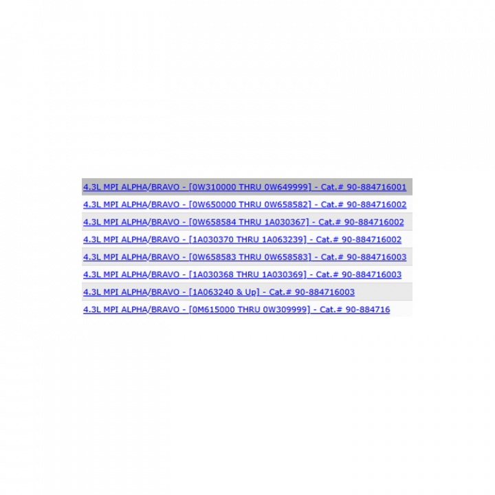 Servicesats 300h Mercruiser 4.3L MPI Alpha/Bravo (8M0147064)