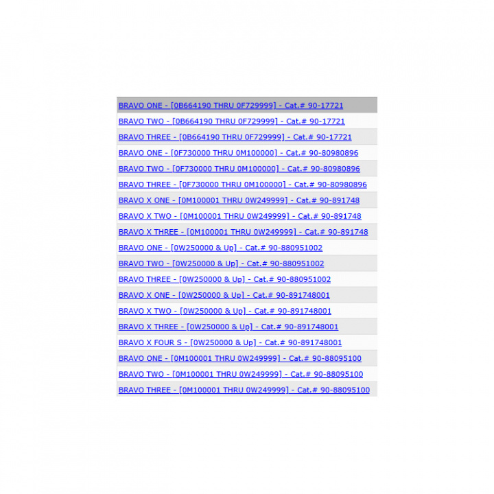 Servicesats 300h Mercruiser Bravo (8M0147074)