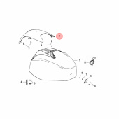 Toppkåpa Bakre Mercury 40-60 hk (8M0159887) Toppkåpa Bakre Mercury 40-60 hk (8M0159887)