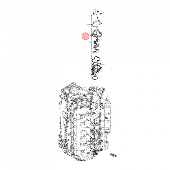 Thermostat Assembly Mercury V12 (8M0177662)