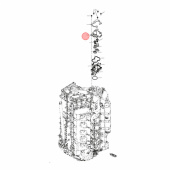 Thermostat Assembly Mercury V12 (8M0177662) Thermostat Assembly Mercury V12 (8M0177662)