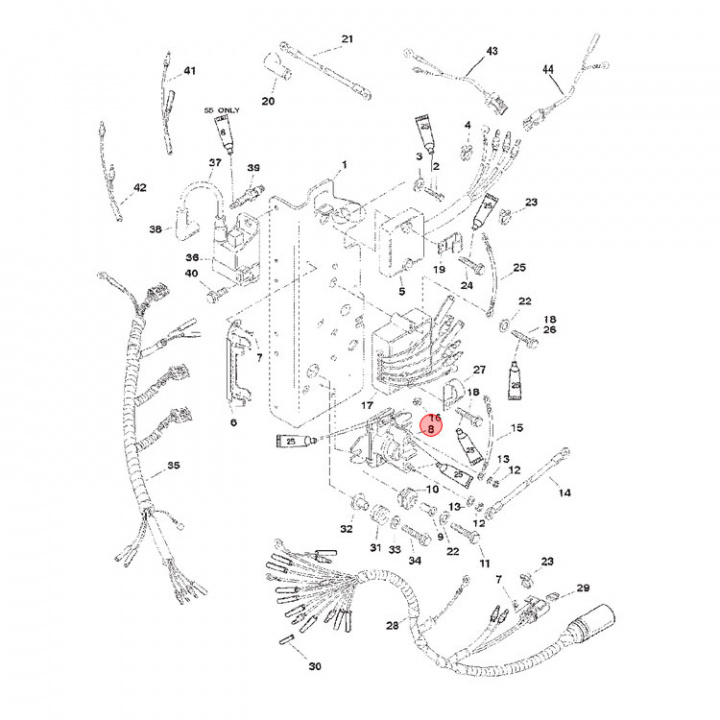 Startrelä Mercury 25-60 hk 2-takt (8M0185146)