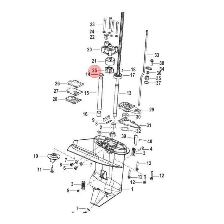 Impeller 8-9,9hk 2cyl 209cc (8M0214945)