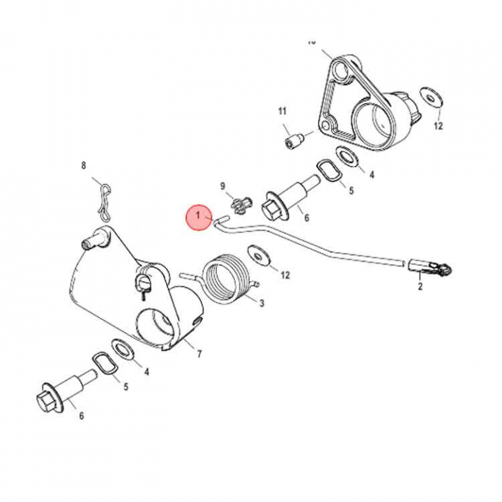 Bussning För Gasreglage (Bushing 8M0215006)