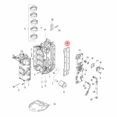 Avgaskylpackning Mercury 40-60 hk (8M0224375) Avgaskylpackning Mercury 40-60 hk (8M0224375)