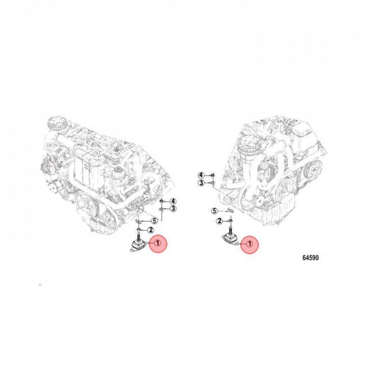 Motorfäste (8M6004729)