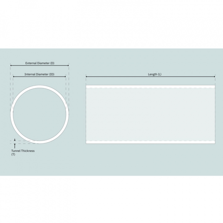 Trumma Glasfiber Ø 185x6x1750mm