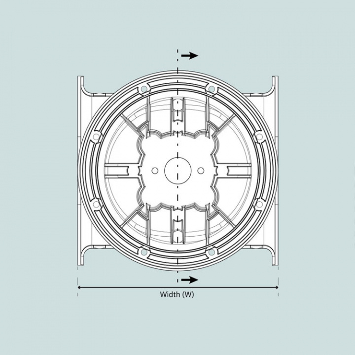 SE130/170/210 Akterpropellersats Ø250 mm 2-delad