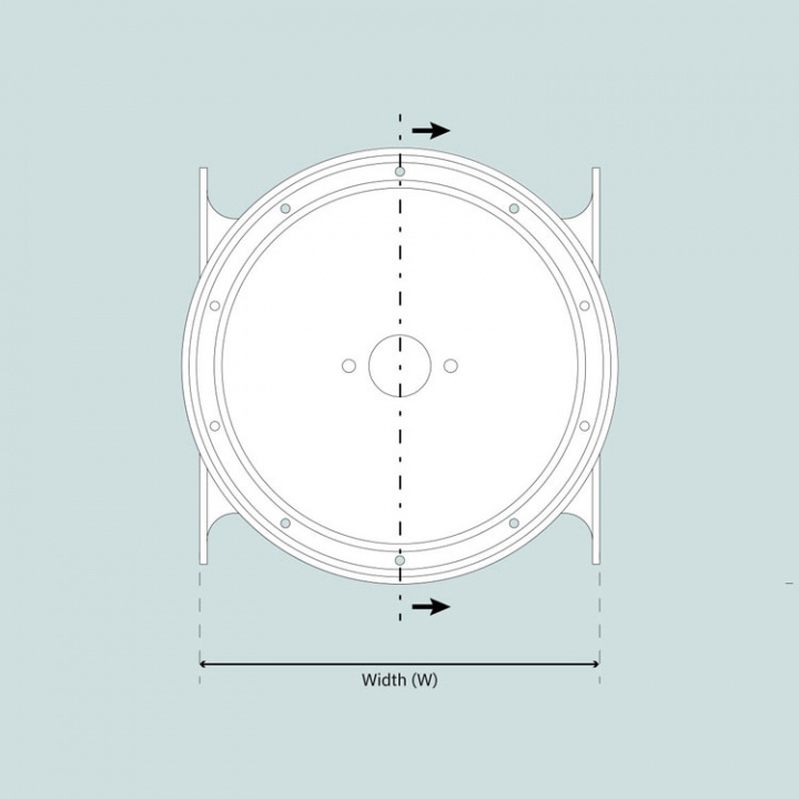 SP550 SH450/550 Akterpropellersats Ø300 mm